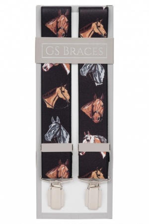 Horse Trouser Braces - Black
